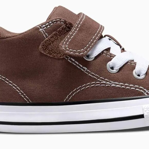 CONVERSE Kids Malden Street Chuck Taylor All Star Mid Baby Shoe, Size 5C Brown - Picture 7 of 8